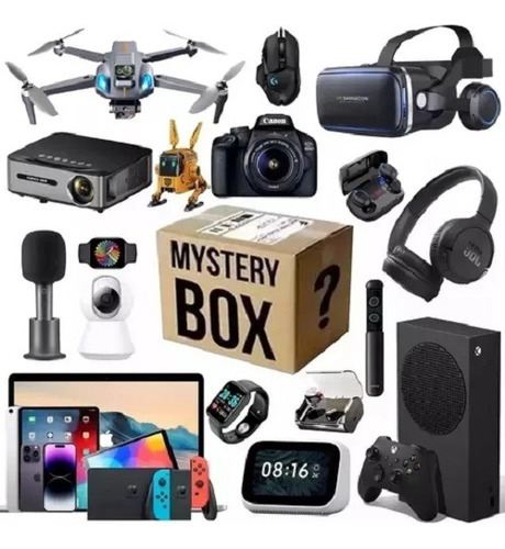 Caja Sorpresa Misteriosa De Electrónica Nivel Oro Premium J8 Blanco