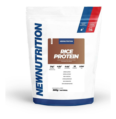 Proteína Do Arroz - Rice Protein New 900g Sabor Natural