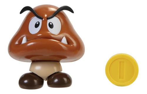 Boneco Super Mario Articulado Goomba 8cm - Candide 3007