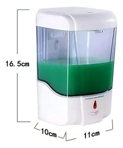 Dispensador Automático De Gel Antibacterial Pscv20 700ml Color Blanco