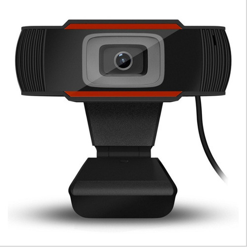 Webcam Cámara Web Hd Microfono Usb Pc Windows Mac Zoom Color Negro