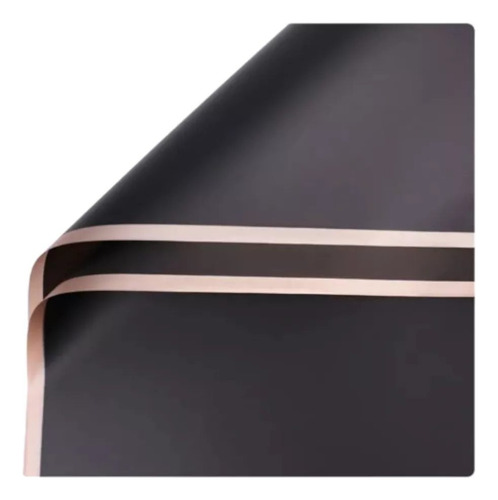 Papel Tipo Coreano Arreglo De Flores -elegir Color - Glovers Color Rosa Pálido Negro Con Bordes