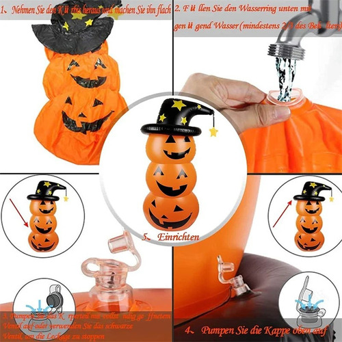 Decoração Abóbora De Halloween Inflável