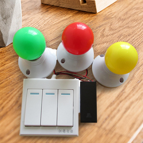 Kit De Sinal De Semáforo De Ocupado Diy Com Interruptor De