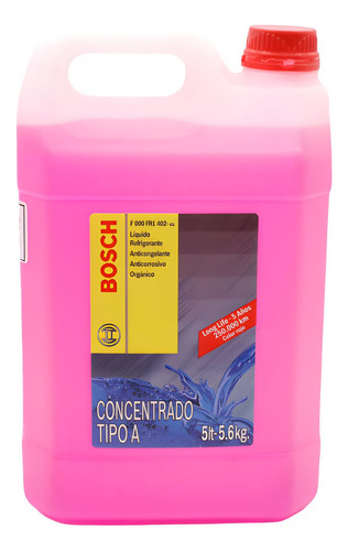 Liquido Refrigerante Organico Rojo Ford 5 Litros Bosch