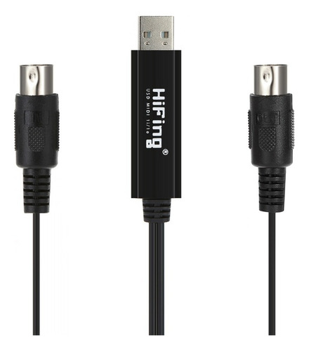 Hifing Usb In-out Cable Midi Uno En Una Interfaz De Lnea