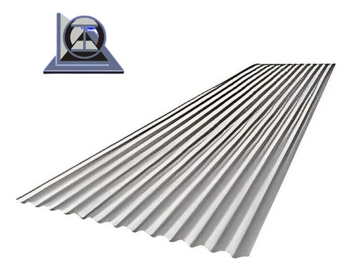Chapa Techo Galvanizada Acanalada C25 De 4x1,10x0,5 Gris