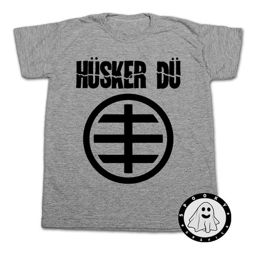 Remera Husker Du Logo Algodon Unisex, Punk, Rock Alternativo