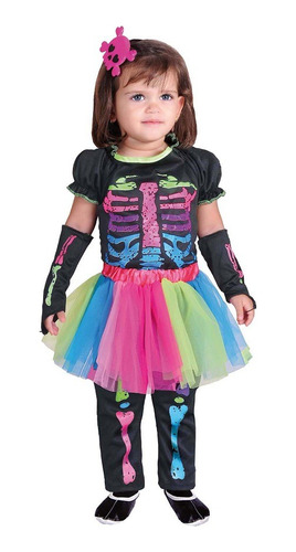 Disfraz De Calavera Fashion Bebe T:18/24 M     