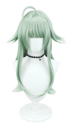 Peluca Verde 67cm 300g Estilo Anime