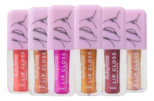 Lip Gloss Com Manteiga De Karité Ruby Rose