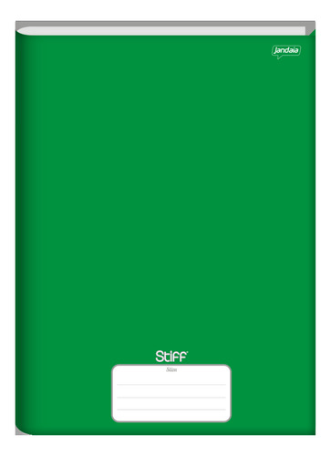 Caderno Brochura 1/4 Capa Dura 80f Stiff Verde Slim - 5 Un.