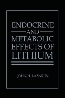Libro Endocrine And Metabolic Effects Of Lithium - J. H. ...