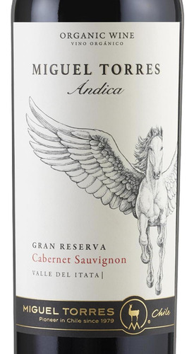 Vino Tinto Andica Torres Órganico Cab-sauv 750 Ml