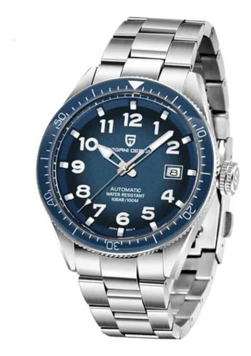 Reloj Pagani Auta. Automático De Hombre Azul Mov. Japones