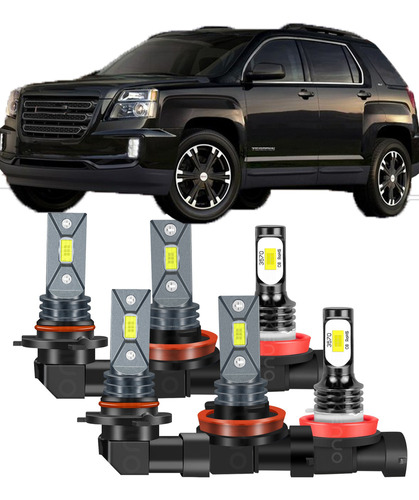 Z Kit De Faros Led 9005 H11 Para Gmc Terrain 2010-2014 2015