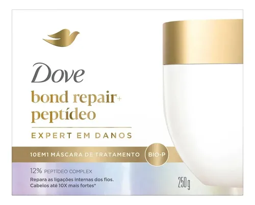 Pote de máscara Dove Bond Repair 10 em 1 de 250 g