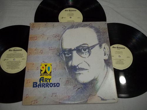 Lp Vinil - 3 Discos - 90 Anos Ary Barroso 
