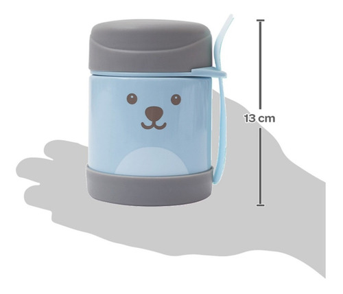 Imagem 6 de 9 de Kit Garrafa Infantil Água +pote Térmico Papinha Passeio Buba
