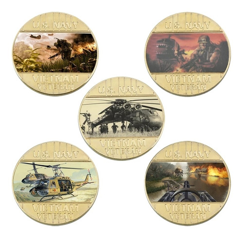 Moneda Militar, Set Conmemorativo Veteranos Guerra Vietnam