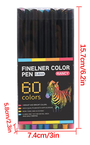 Set De Pintura En Color Pen Color 48/60 (1 Ml), Needle Pen P