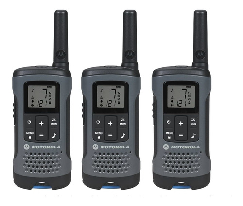 Motorola T200tp Talkabout Radio Paquete De 3 Piezas