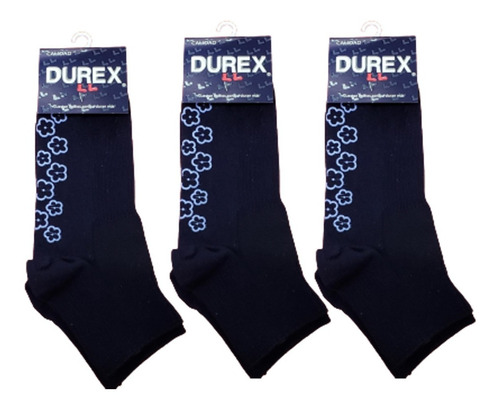 Durex Tin Pilates Dama Antiderrapante 3 Pares