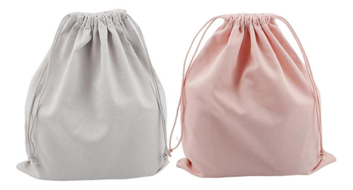 2 Bolsas De Lona Con Cordón, Bolsa Organizadora De