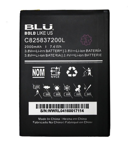 Bateria C825837200l Para Blu Neo X N070 N070u N070l