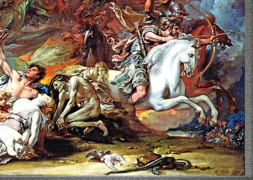 Cuadro Muerte Sobre El Caballo Pálido - B. West - Año 1796 | Envío gratis