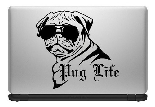 Pug Life Adesivo Parede Notebook Decoração Dog Cachorro