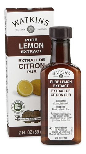 Watkins Extracto De Limón Puro 59 Ml (2 Oz)