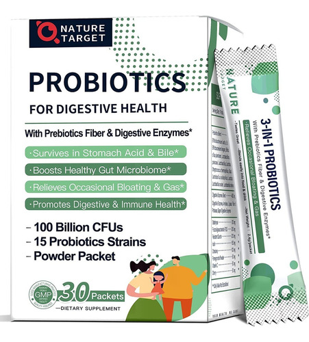 Probiotico Nature Target 30 Paq - - Unidad A $6430