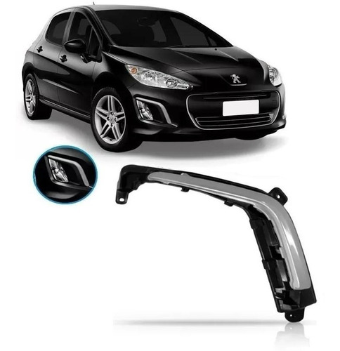 Moldura Aplique Farol De Milha Peugeot 308 2012 A 2015 Ld