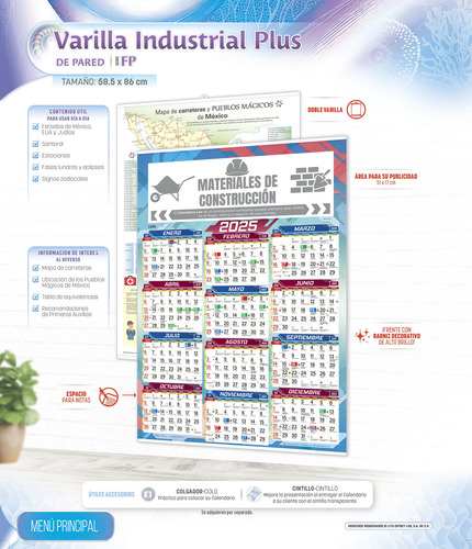 600 Calendario Len Varilla Industrial Plus + Impreso Anli