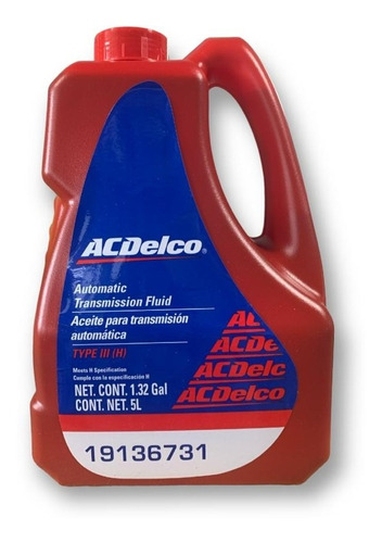 Aceite Acdelco Transmision Automatica Dexron Ll 5l