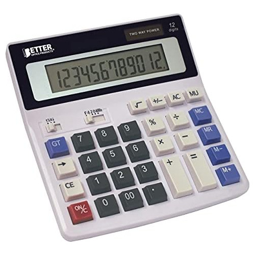 Calculadora Electrónica De Escritorio Extra Grande, Pa...