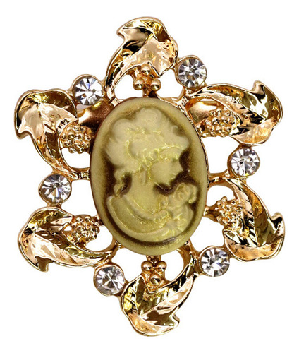 (s) For Broche De Camafeo Victoriano Vintage Con Flores De