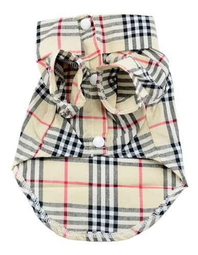 Brccee Ac Pet Fashion Plaid Pet Dog Clothes Camisa Tamaño: 