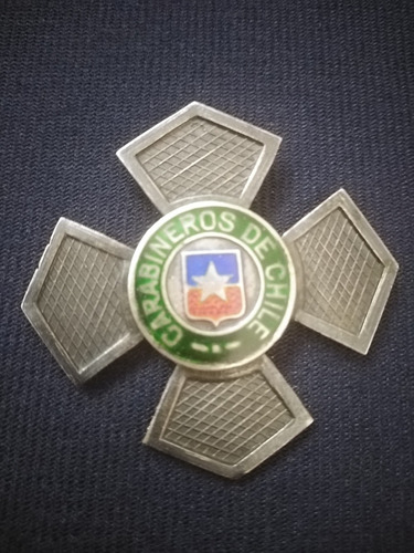 Medalla Carabineros, 20 Años De Servicio. 