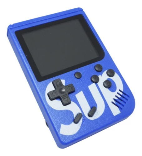 Mini Vídeo Game Portátil 400 Jogos Antigo Retrô Portátil Box Azul