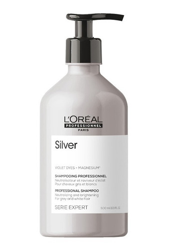 Shampoo Silver Cuidado Del Cabello Con Canas 500ml