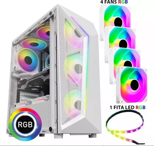 PC Gamer CS ULTRA RGB Completo Barato com Monitor, Teclado, Mouse