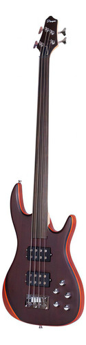 Bajo Electrico Parquer Magic Fretless 4 Cuerdas Activo Acabado Del Cuerpo Mate Color Negro Orientación De La Mano Diestro