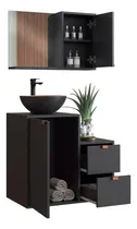 Comprar Mueble Baño Bacha Espejo Premium 15mm Mueble Y Bacha Color Grafito