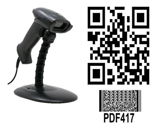 Lector Codigo Barras Omnidireccio 2d Qr  Automatico Con Base