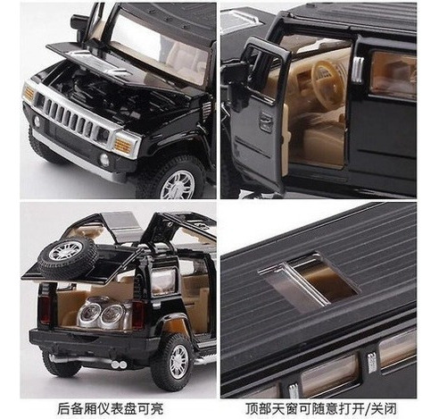 B 1:32juguete Del Modelo De Limusina Hummer De La Aleación