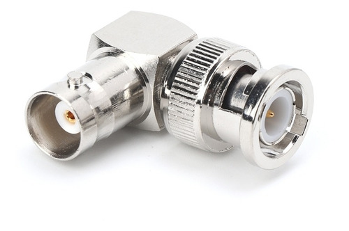 Adaptador De Cable Coaxial Del Rf En Forma De L Bnc Macho Án
