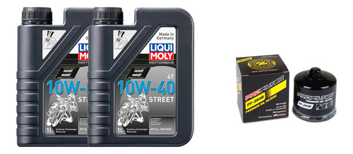 Kit R3, R3a, Mt03 2l Liqui Moly Street 10w40 + Filtro