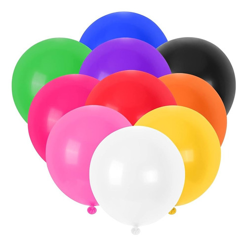 10 Globos Latex Grande 18 Pulgadas Color A Eleccion